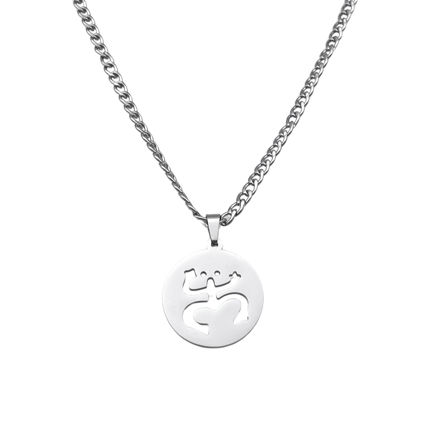 Silver "Coquí Taíno" Necklace
