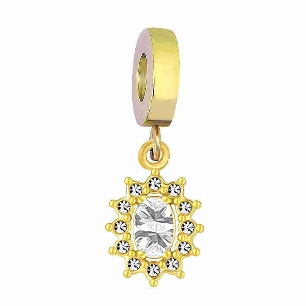 Shining CZ Dangle Necklace
