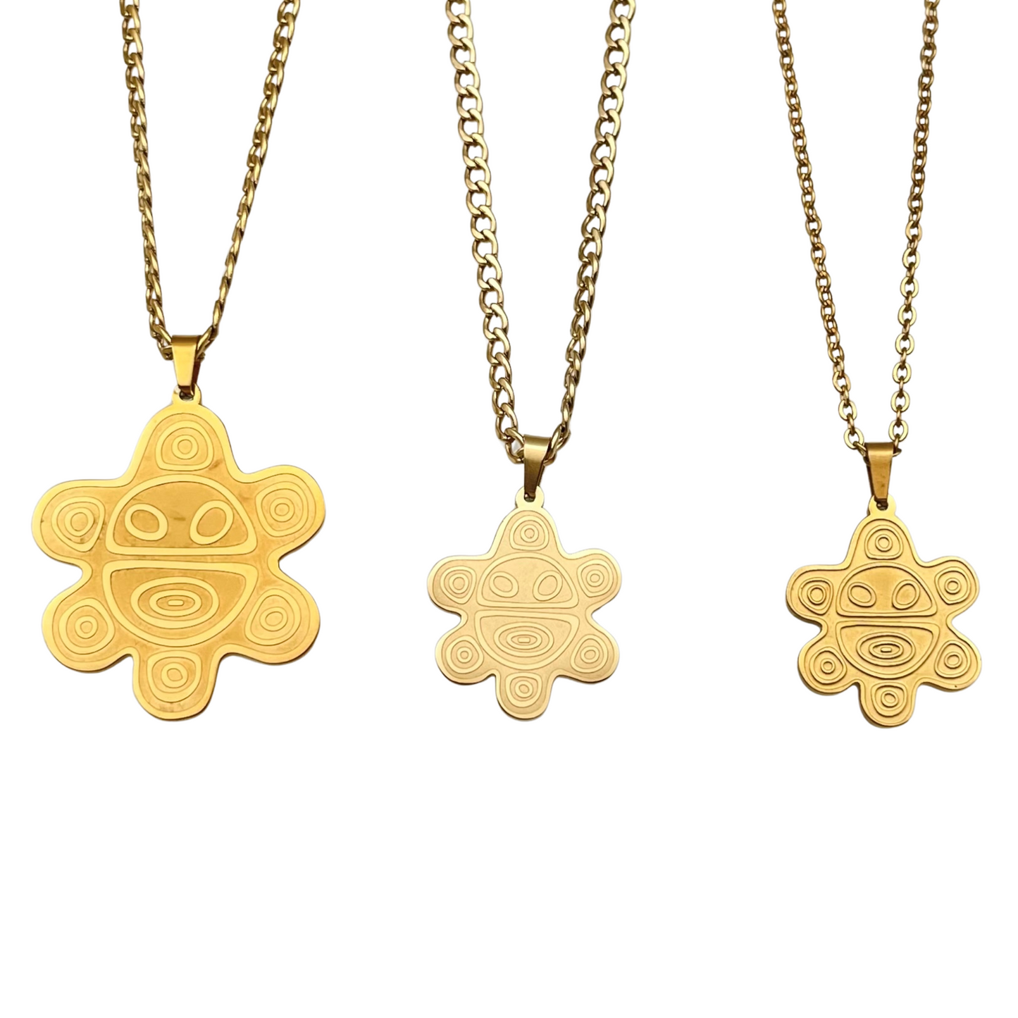 Gold "Sol Taíno" Necklace