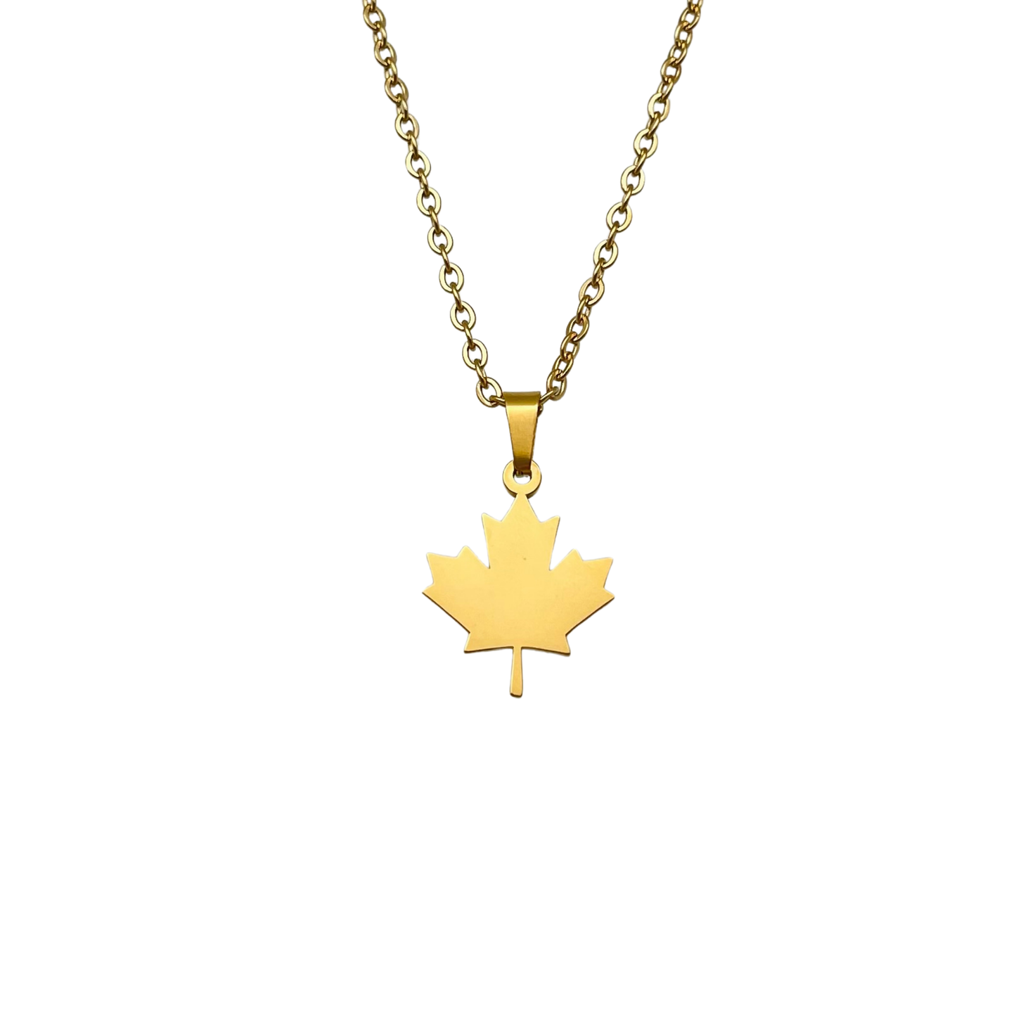 Gold Canada Maple Leaf Necklace