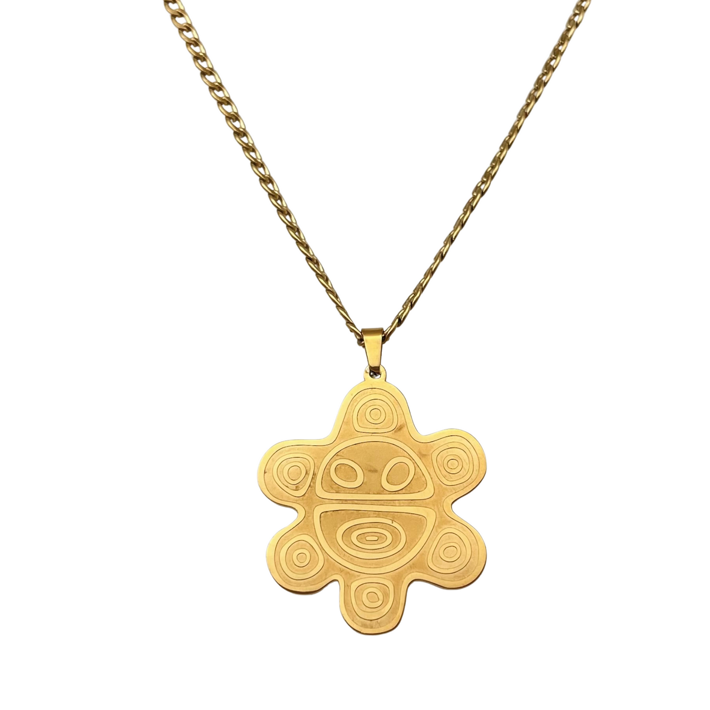 Gold "Sol Taíno" Necklace