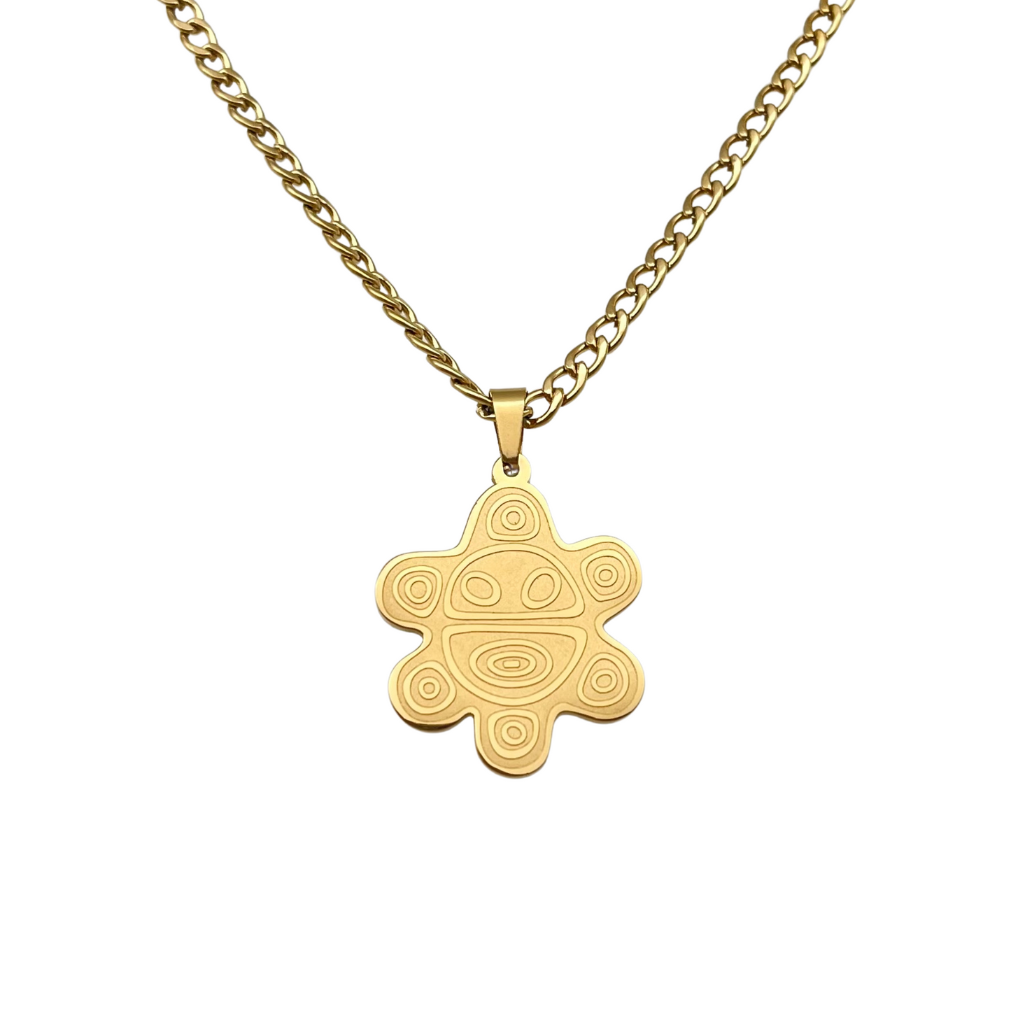 Gold "Sol Taíno" Necklace
