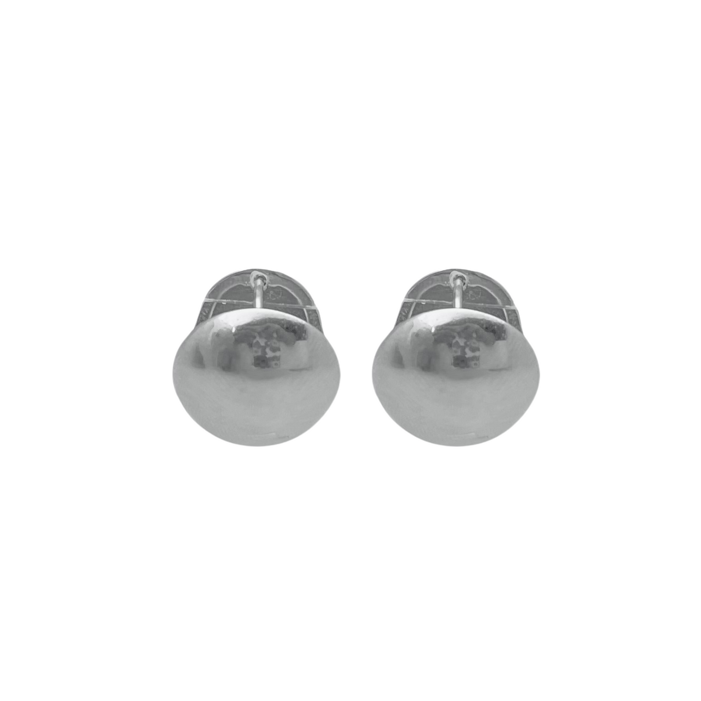 Dome Ball Huggie Earrings