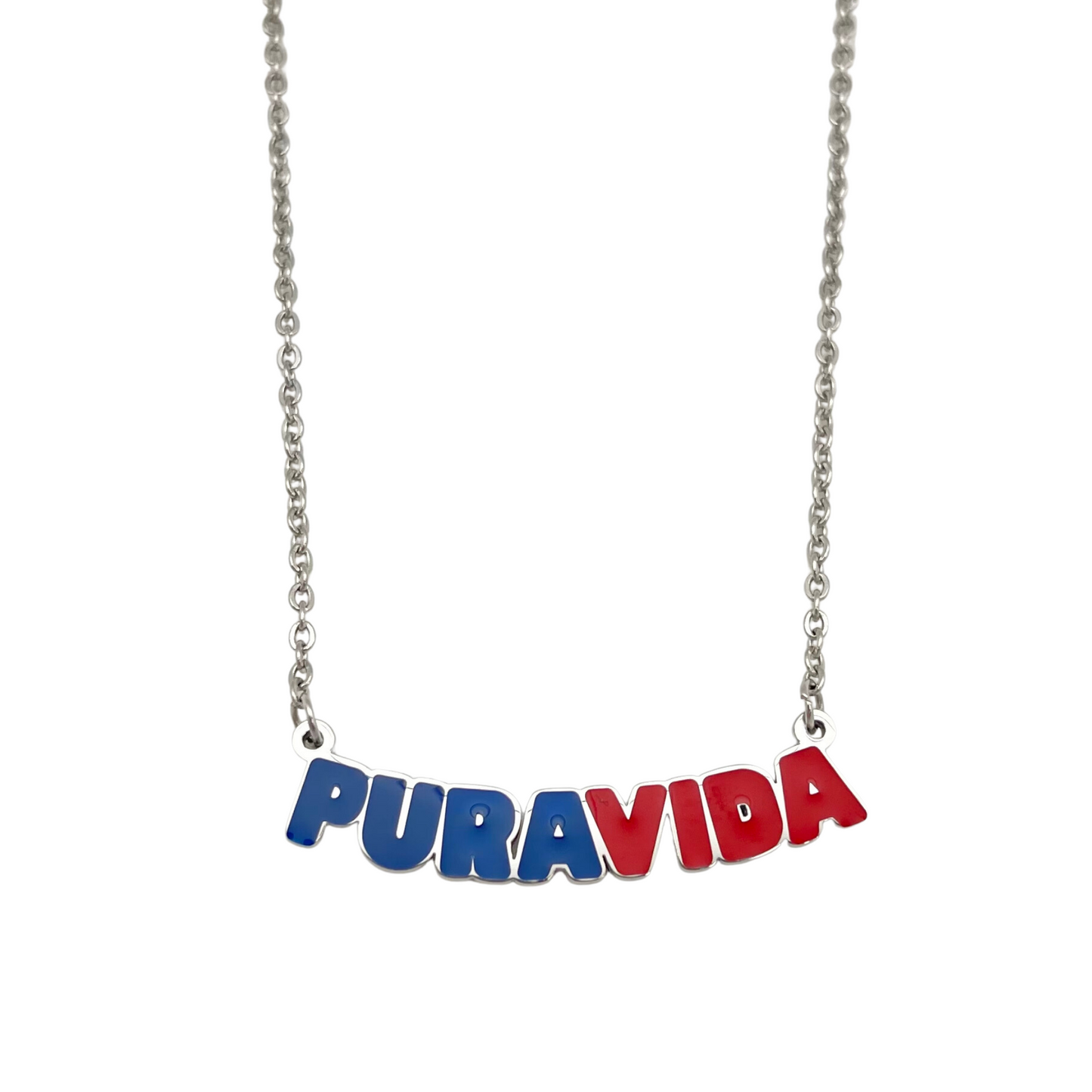 Silver Multi "Pura Vida" Necklace