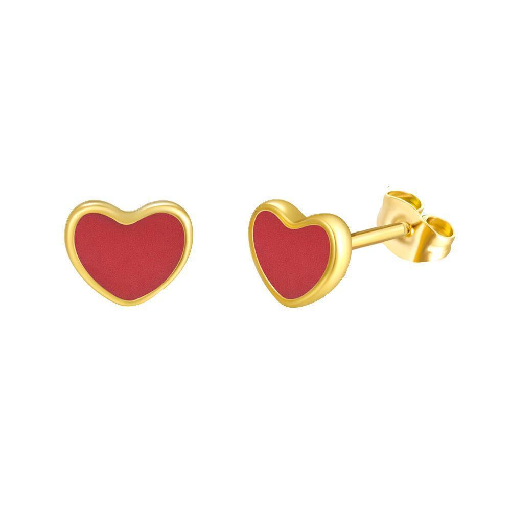 Red Heart Earrings