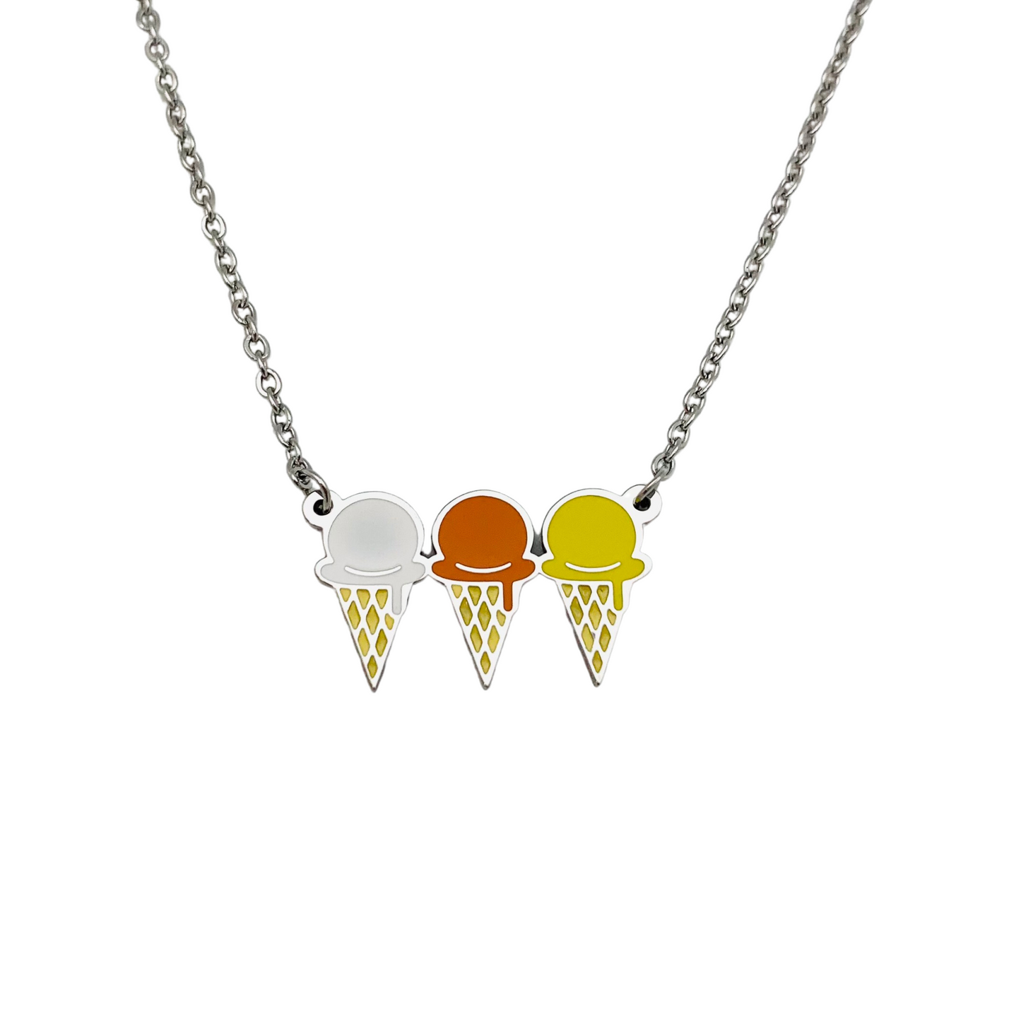 Silver "Coco, Parcha, Piña" Necklace