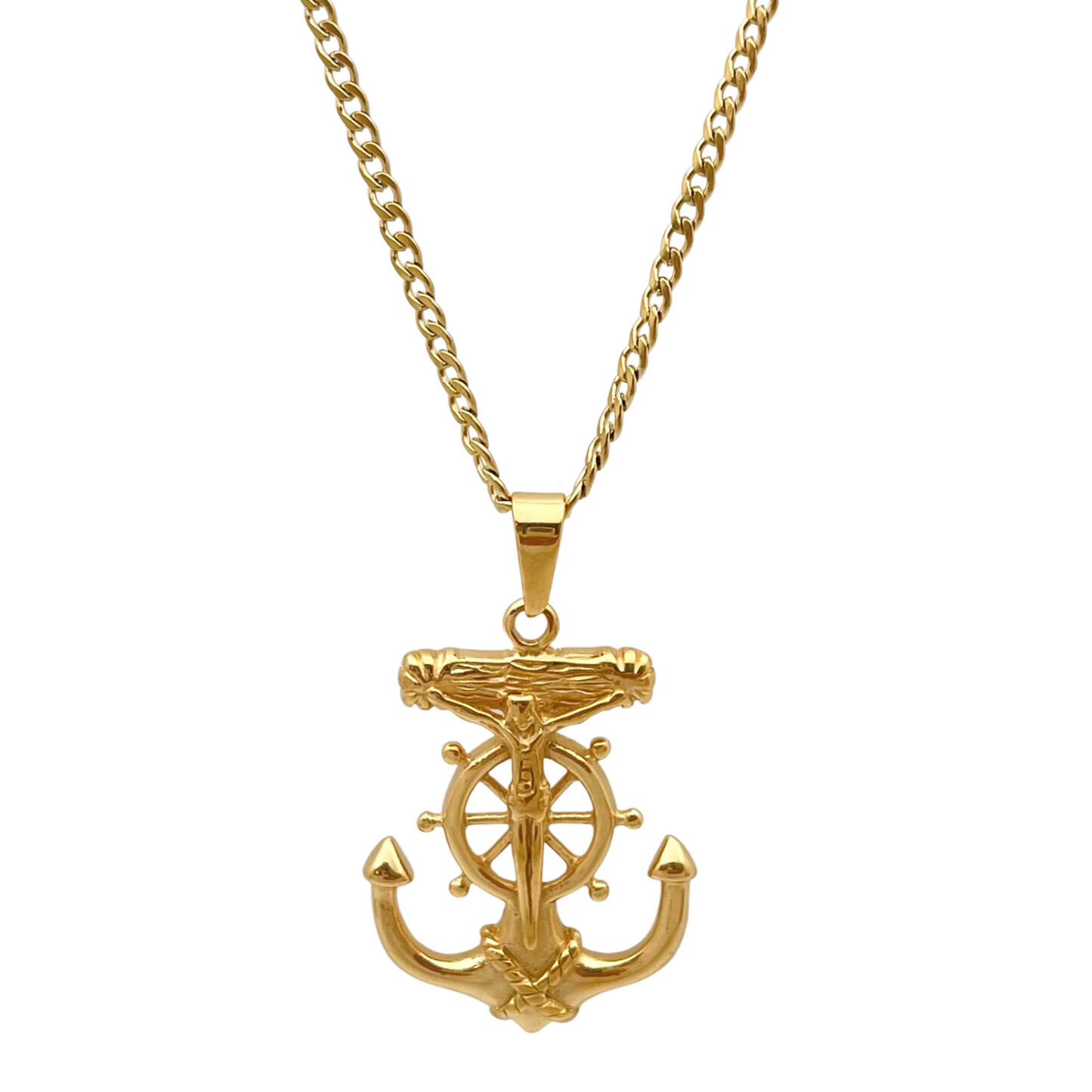 Anchor & Rudder Necklace