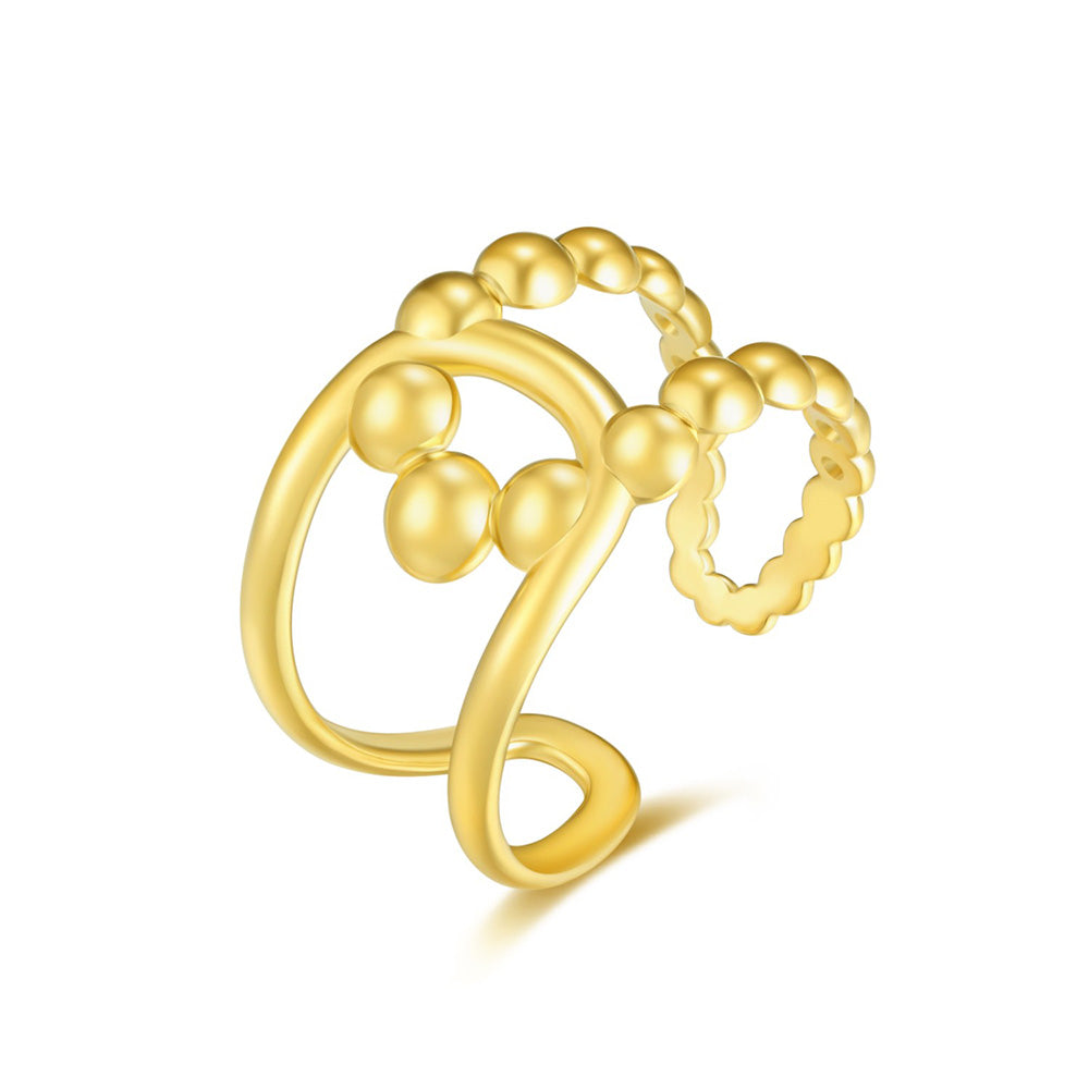 Line & Bubbles Ring