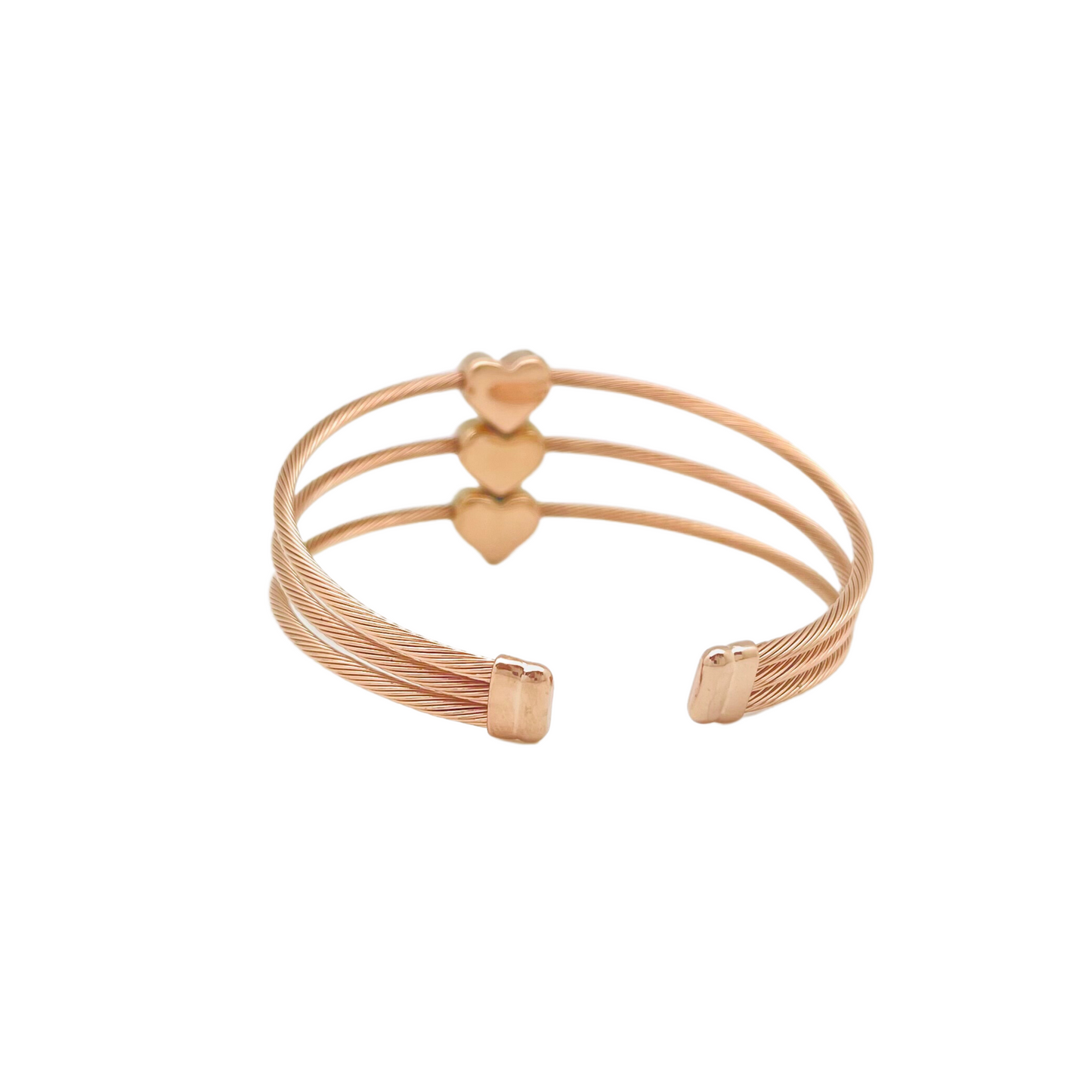 Triple Hearts Bangle