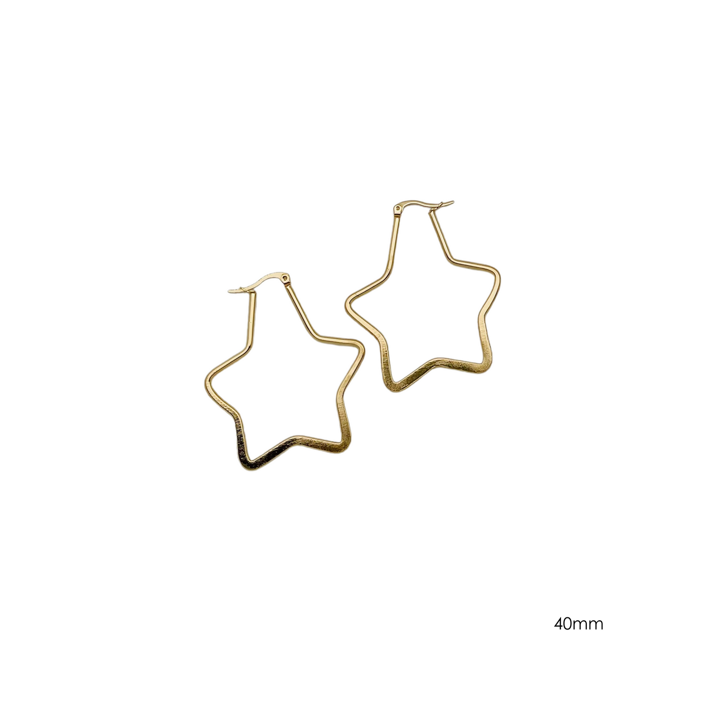 40.0mm Flat Star Hoops