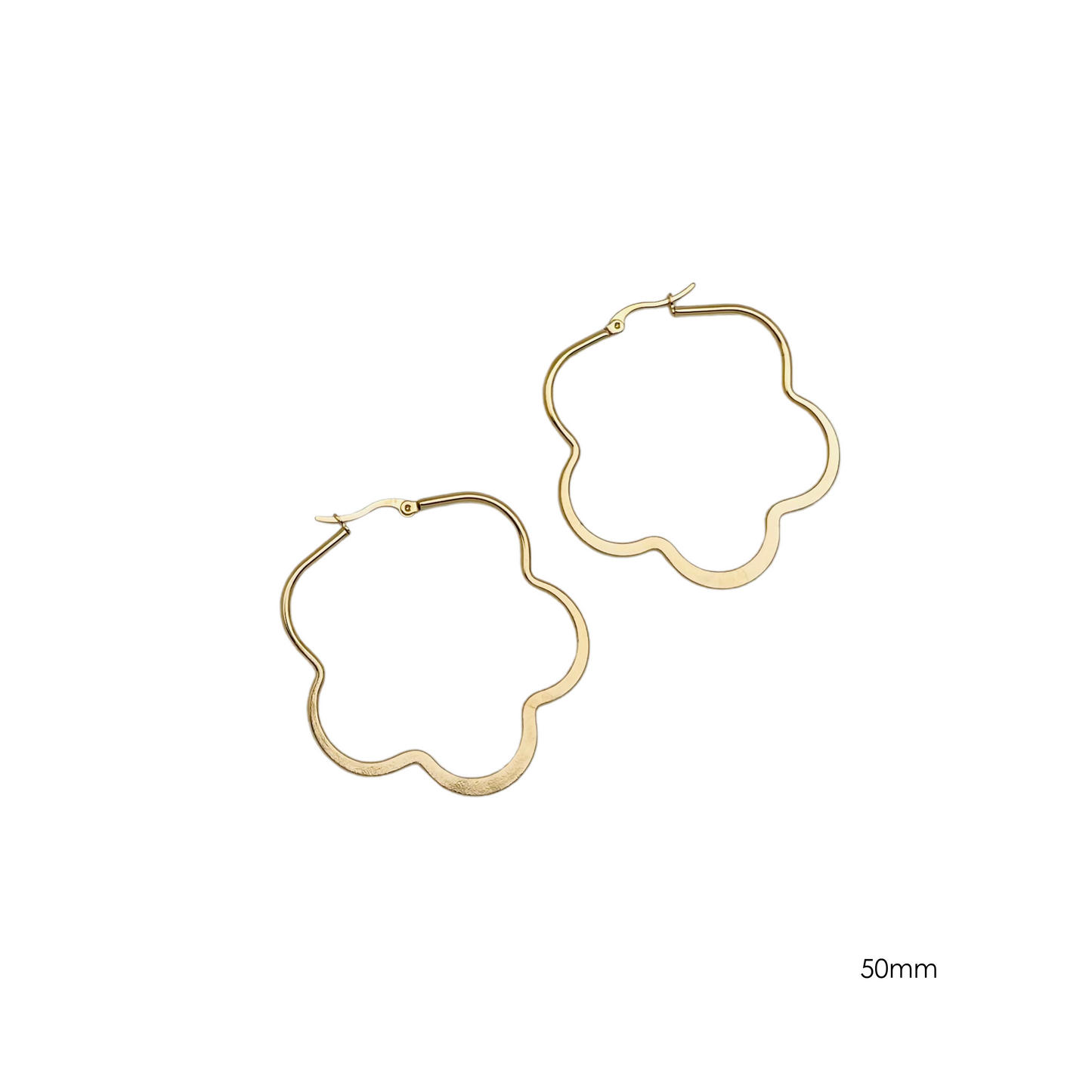 50.0mm Flat Flower Hoops