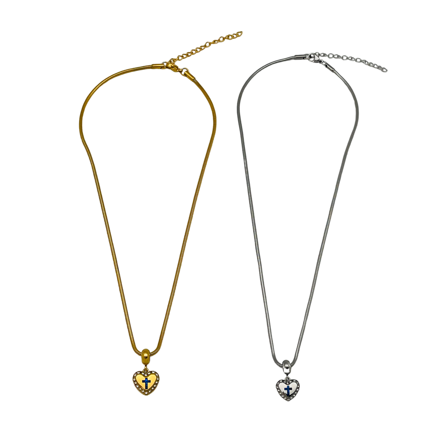 CZ Unconditional Love Dangle Necklace