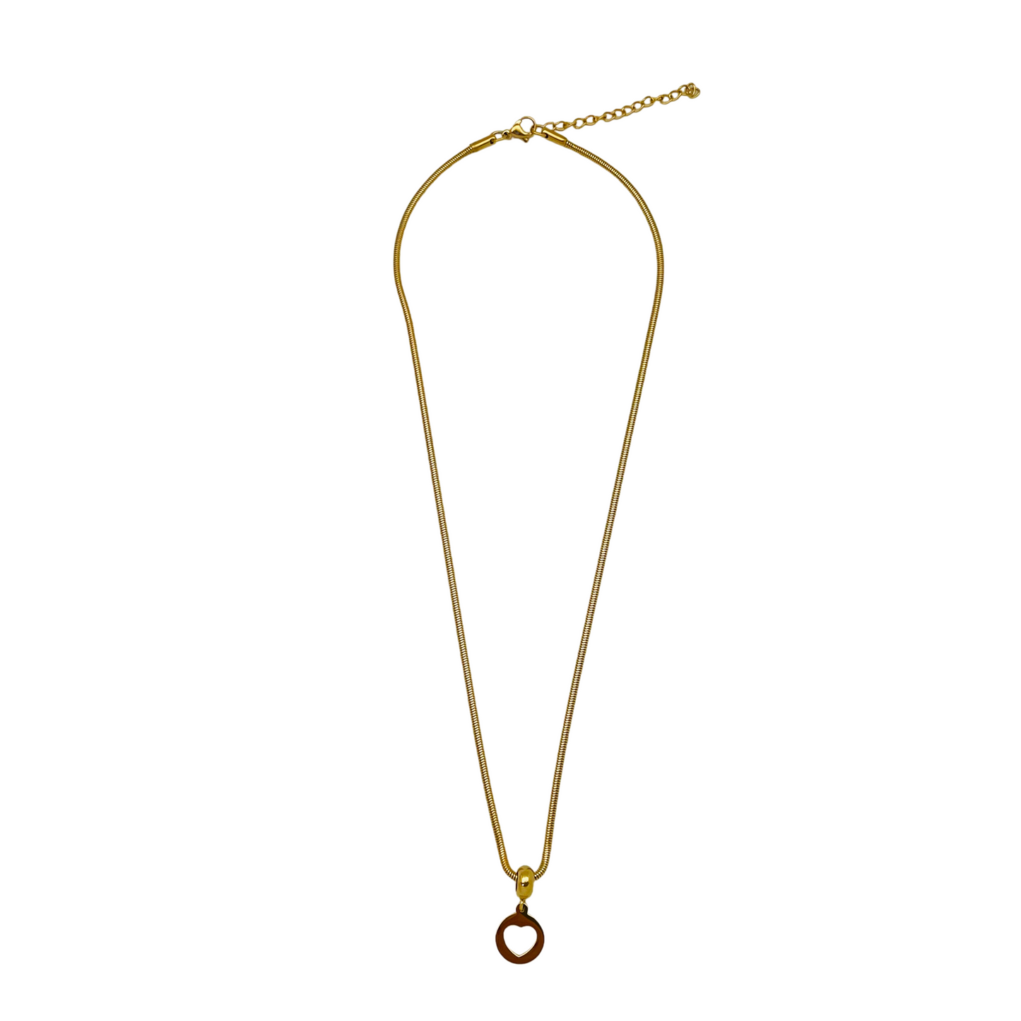 Open Heart Dangle Necklace