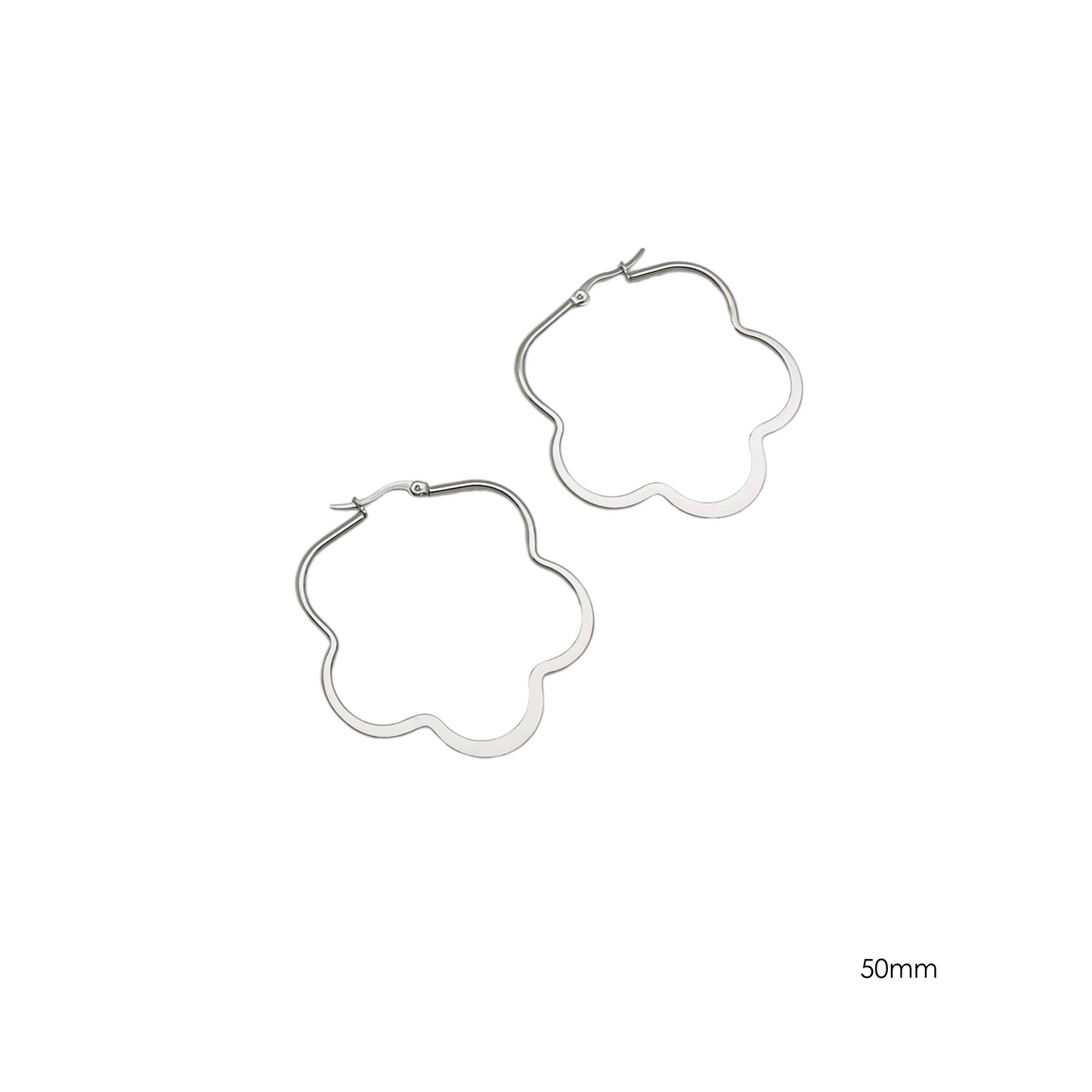 50.0mm Flat Flower Hoops