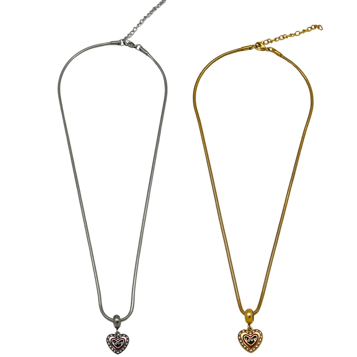 CZ Blackberry Love Dangle Necklace