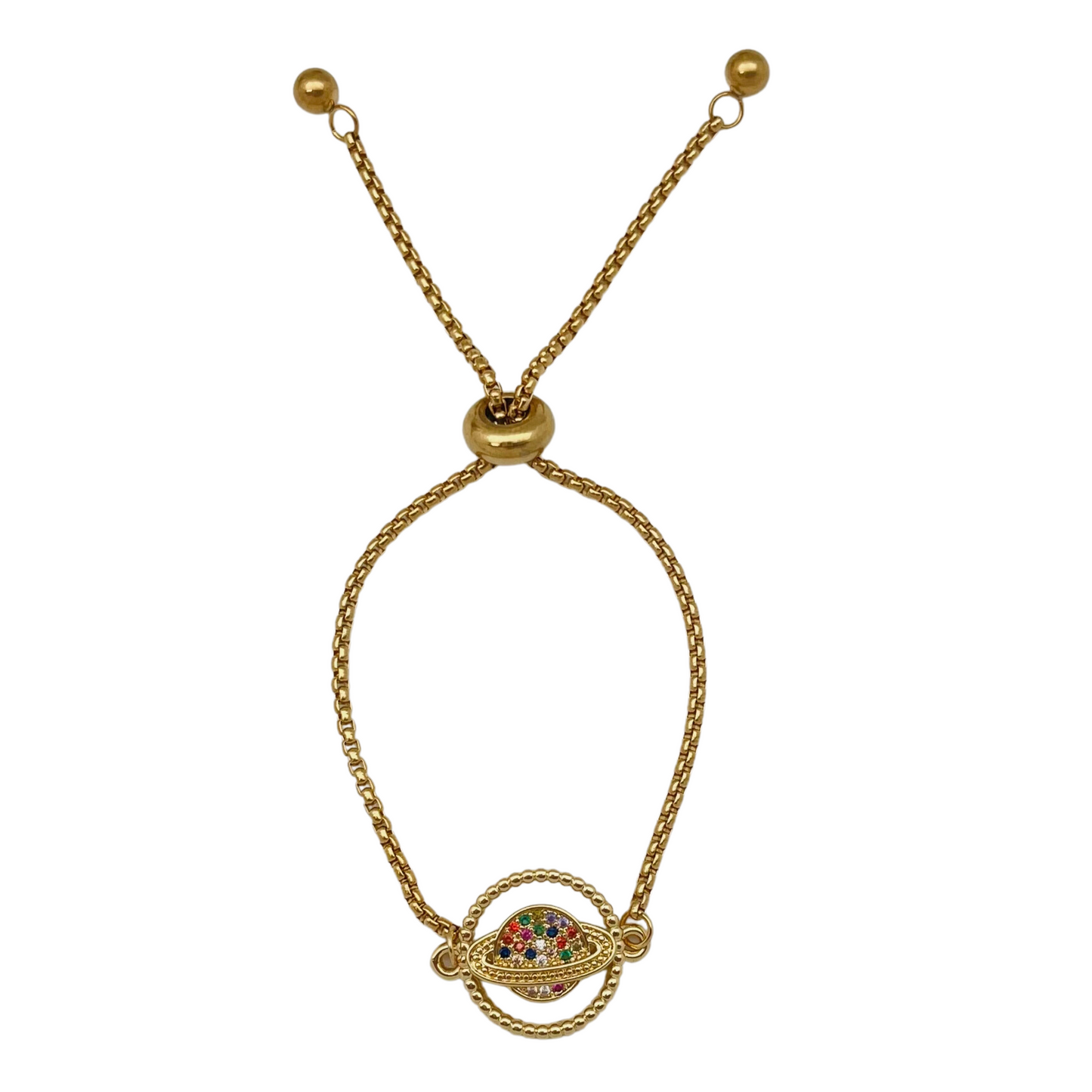 Saturn CZ Bracelet