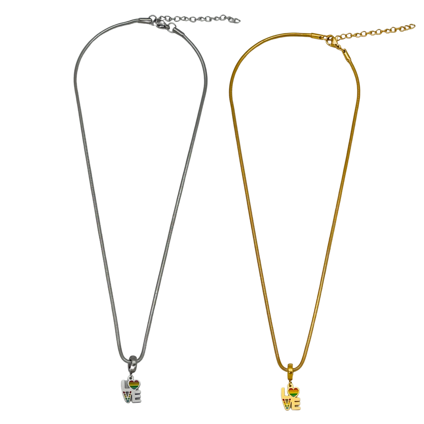 I Love Pride Dangle Necklace