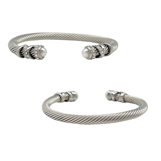 CZ Pearls Bangle