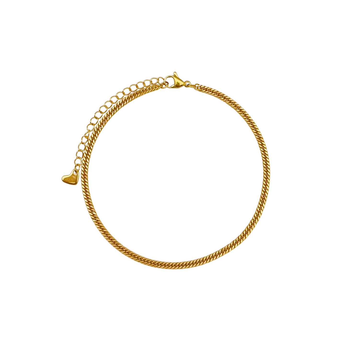 Closed Cuban Link Anklet