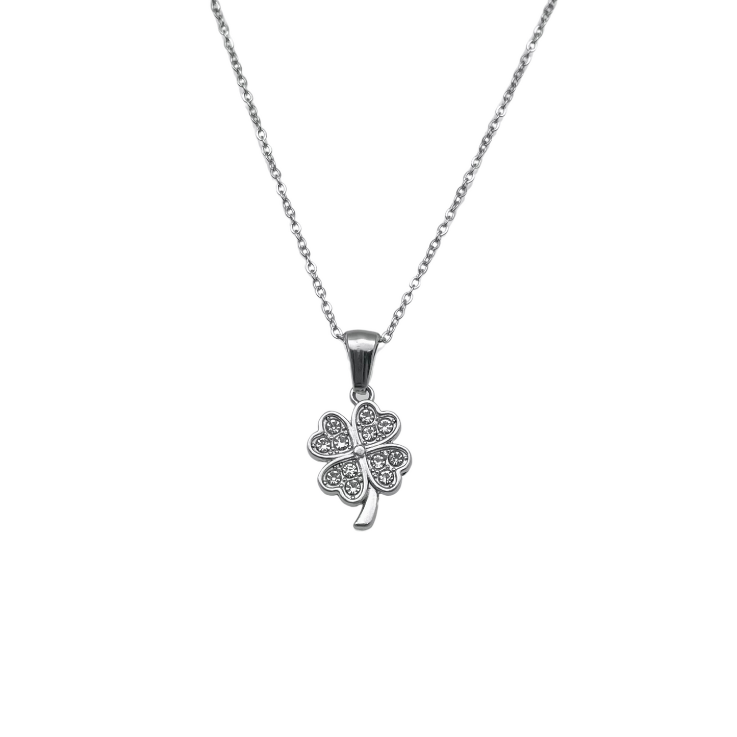 CZ Clover Necklace