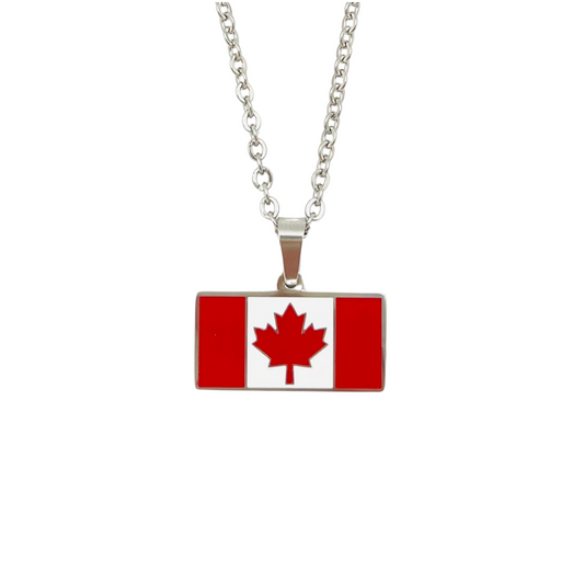 Silver Multi Canada Flag