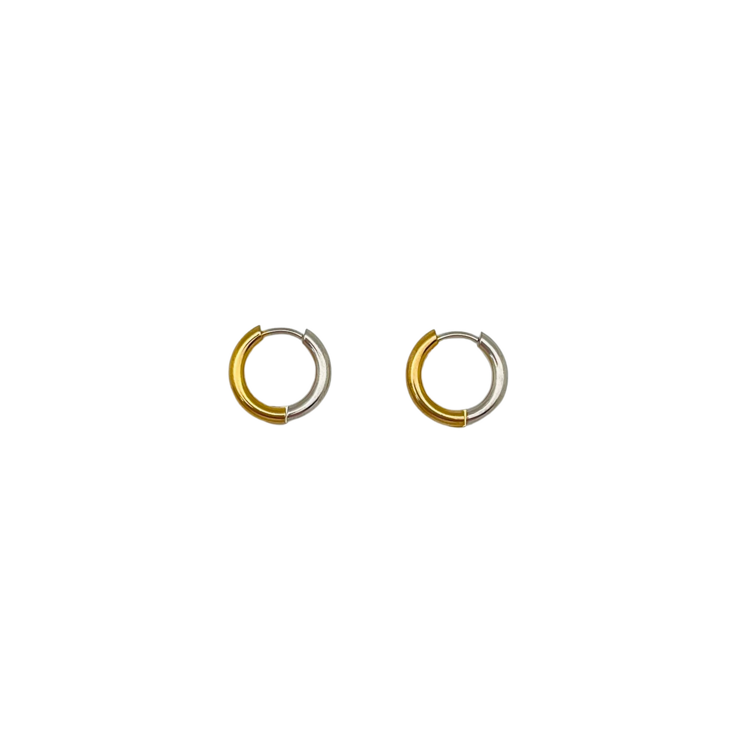 Two Tones Hoop Earrings