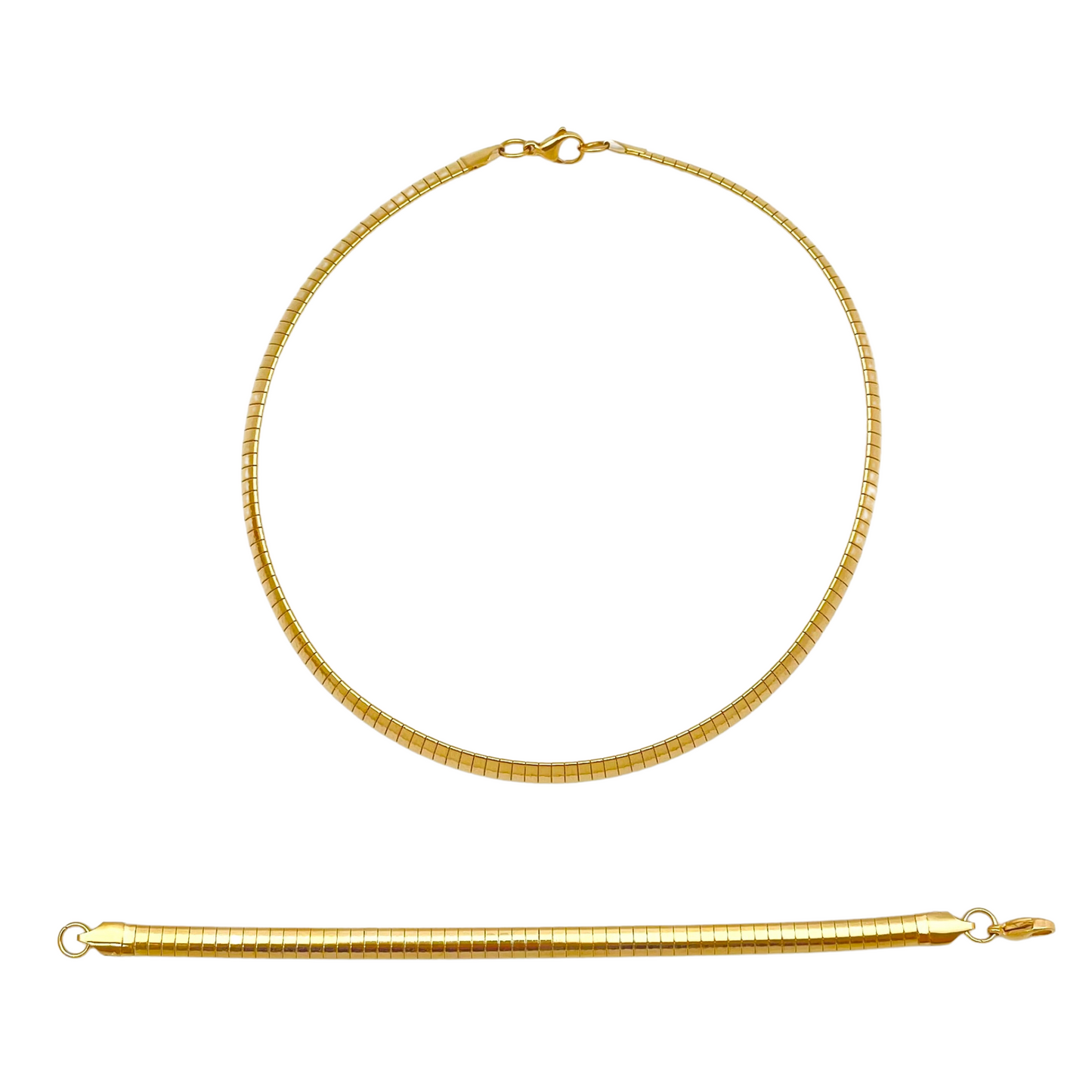 8mm Gold Omega Set