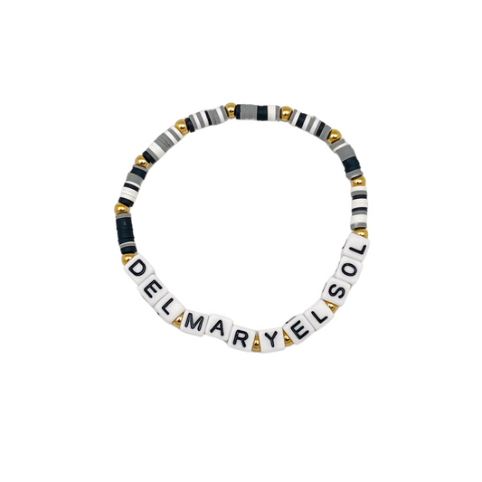 “Del Mar y el Sol” B&W Elastic Bracelet