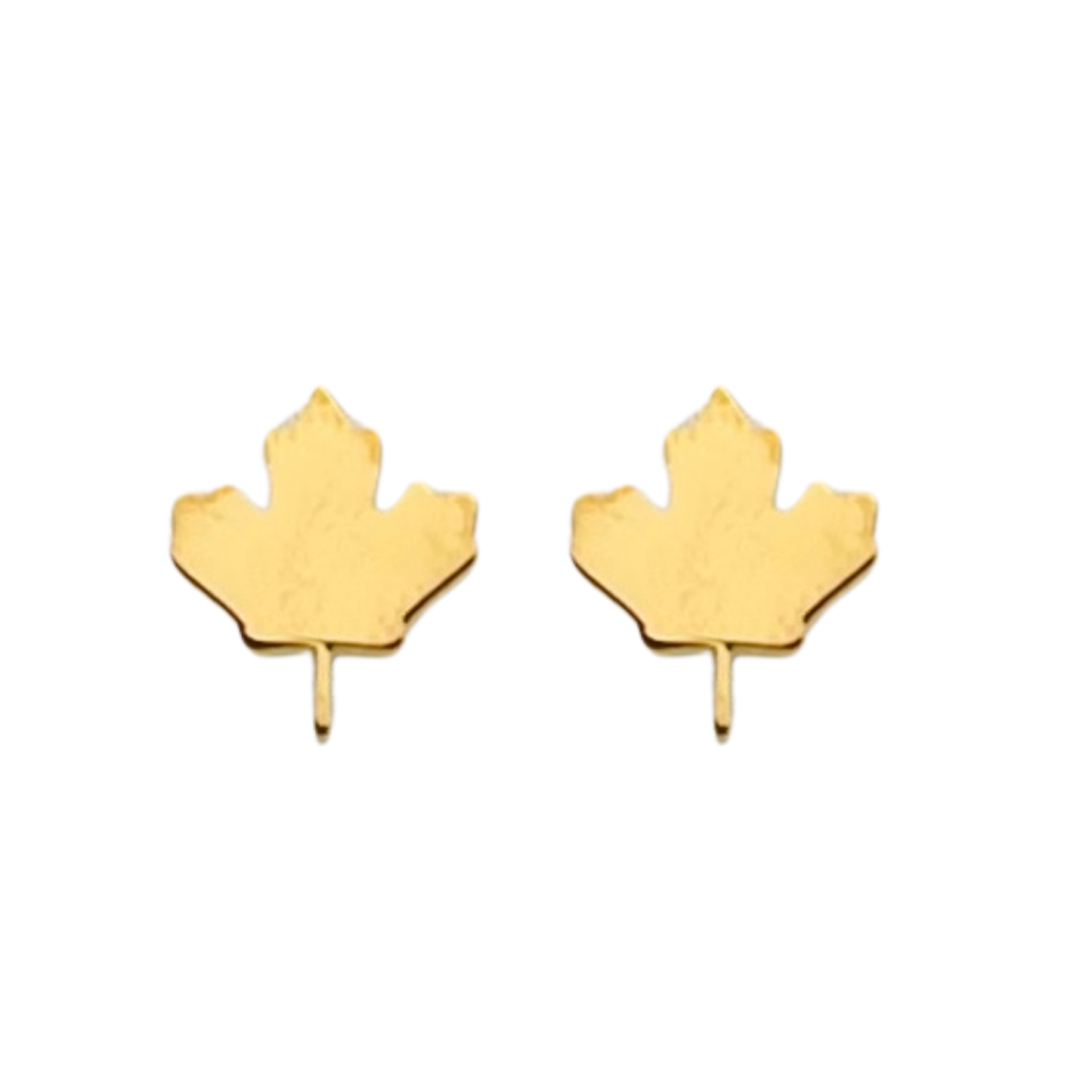 Gold Canada Maple Leaf Earrings