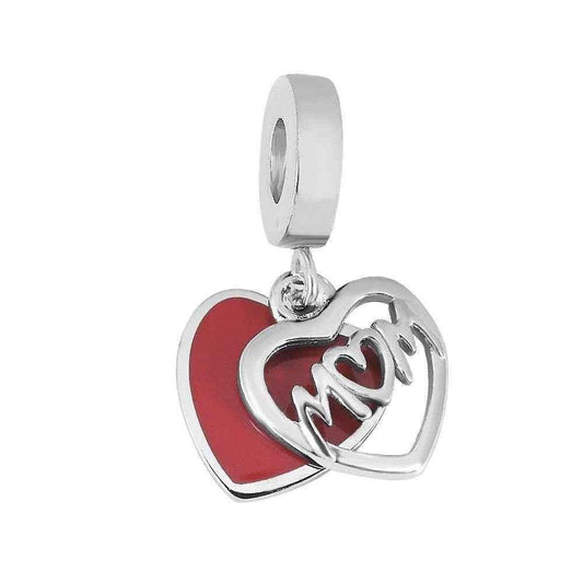 Mom Heart Dangle Necklace