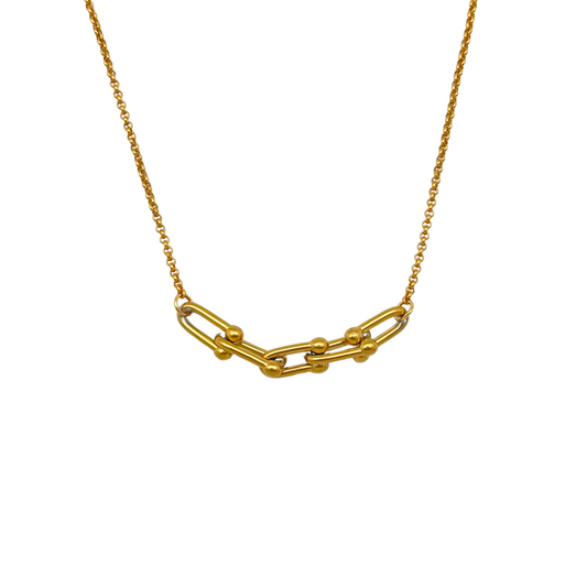 Hardware Multiple Link Necklace