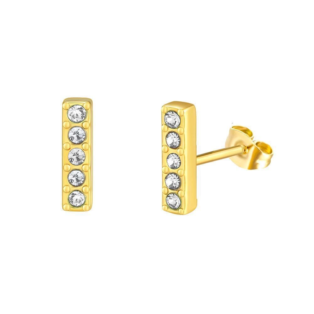 Bar CZ Earrings