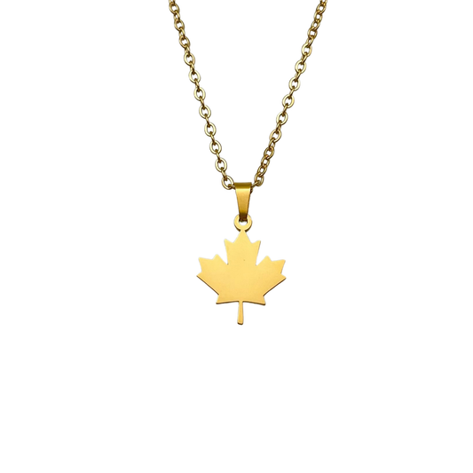 Gold Canada Maple Leaf Necklace