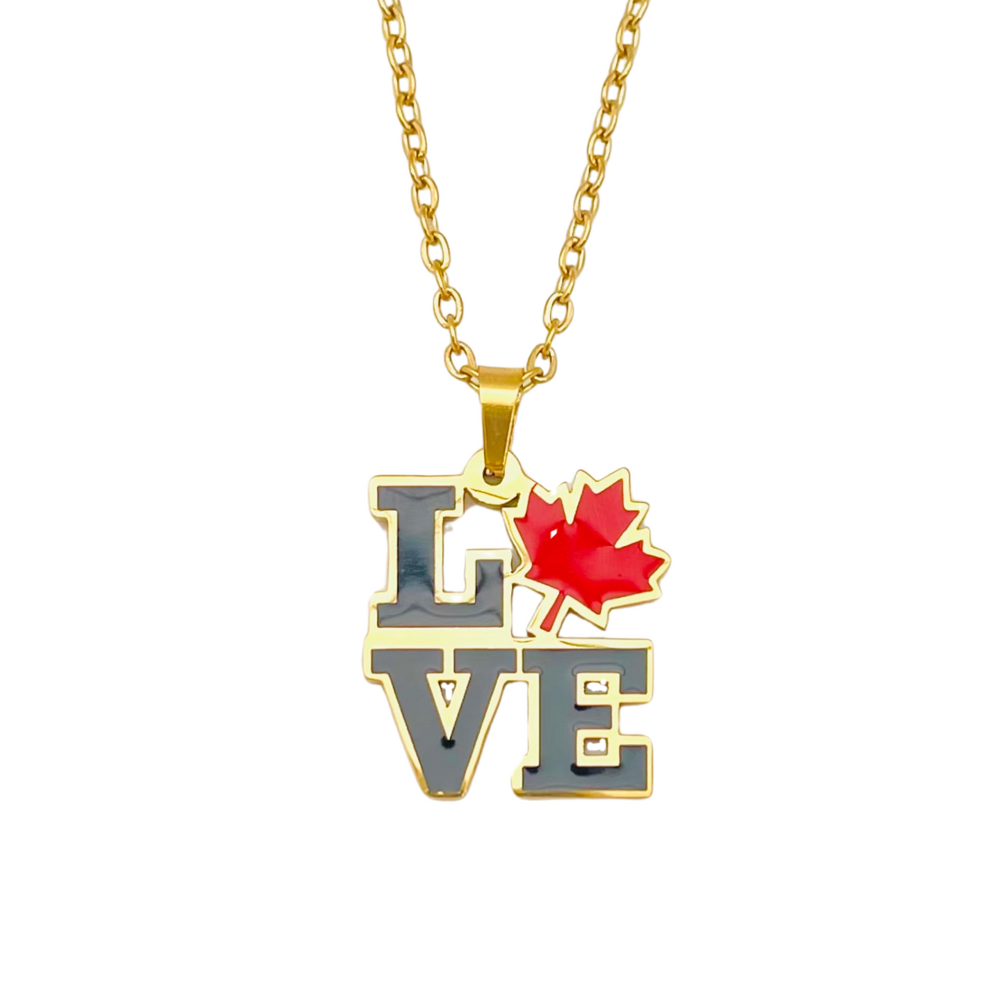 Gold Canada “LOVE” Necklace