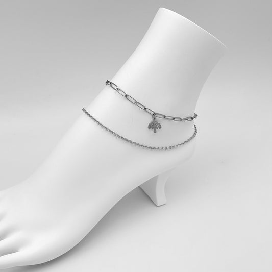 Tree of Life Double Chain Anklet