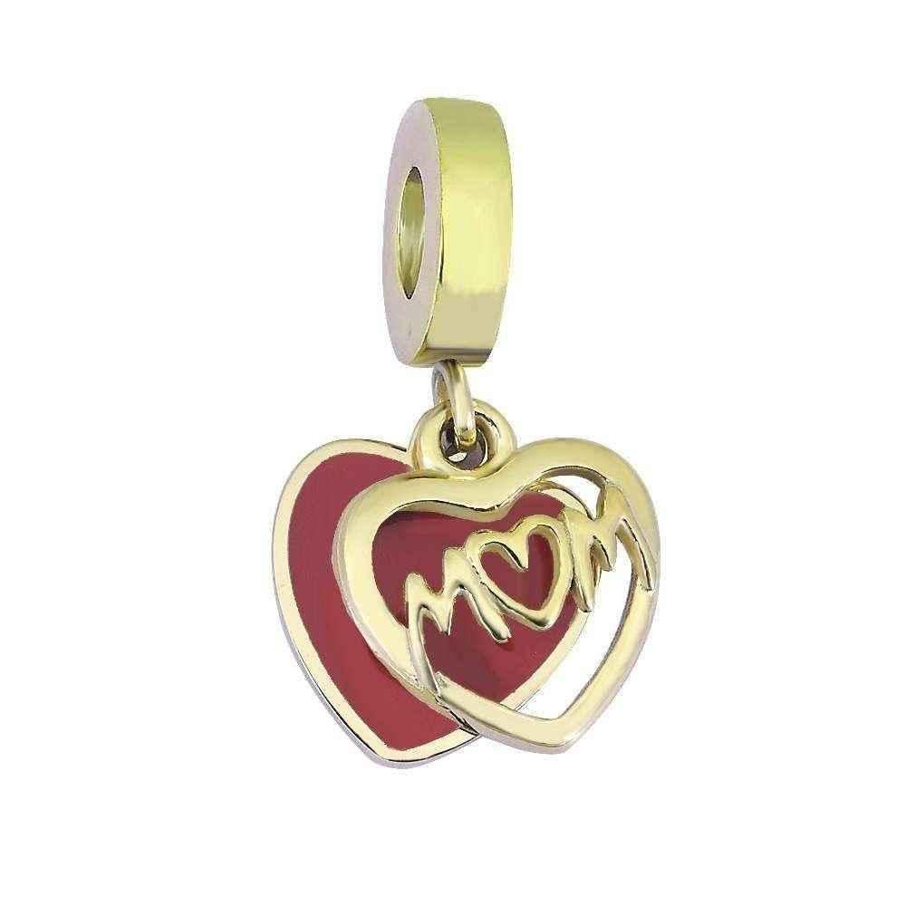 Mom Heart Dangle Necklace