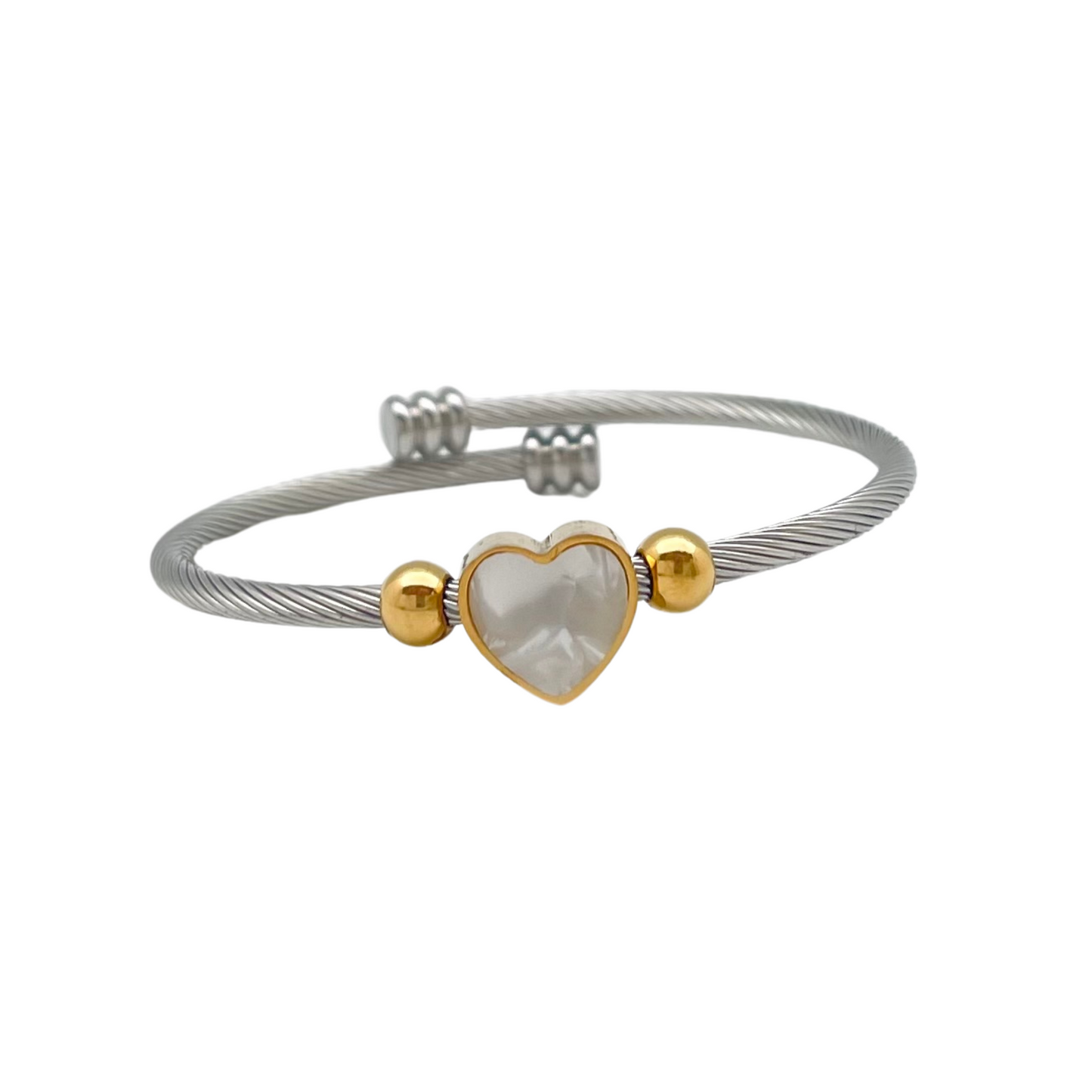 Nacar Heart Bangle