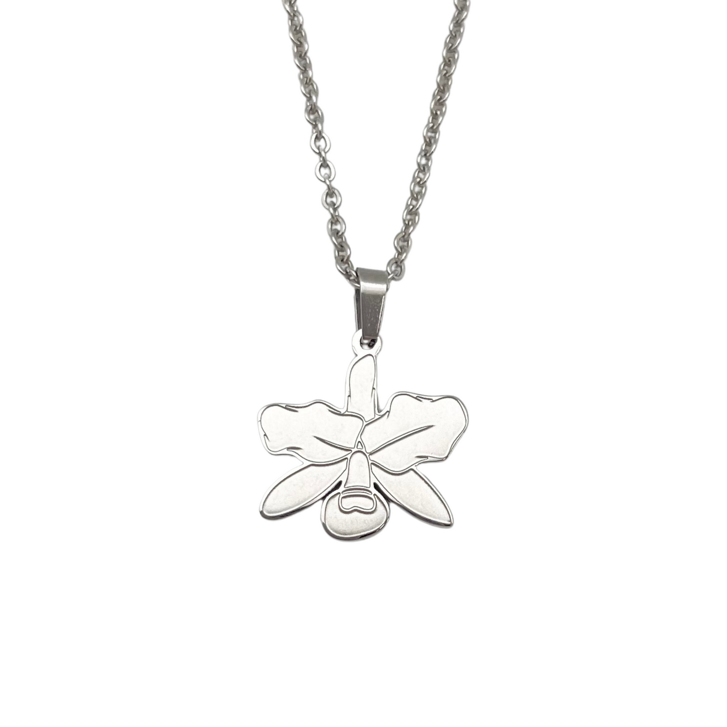 Silver Flower "Guaria Morada" Necklace