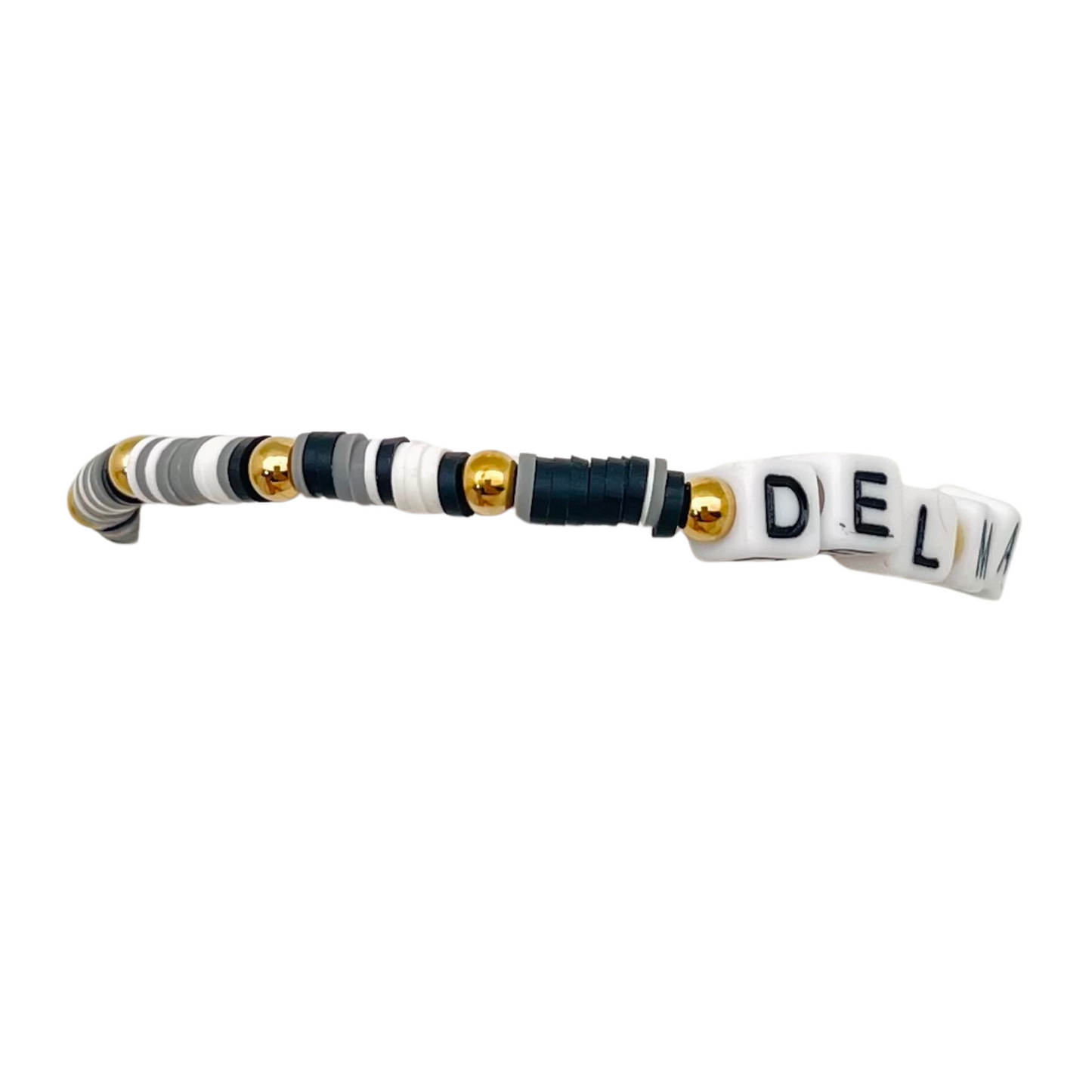 “Del Mar y el Sol” B&W Elastic Bracelet