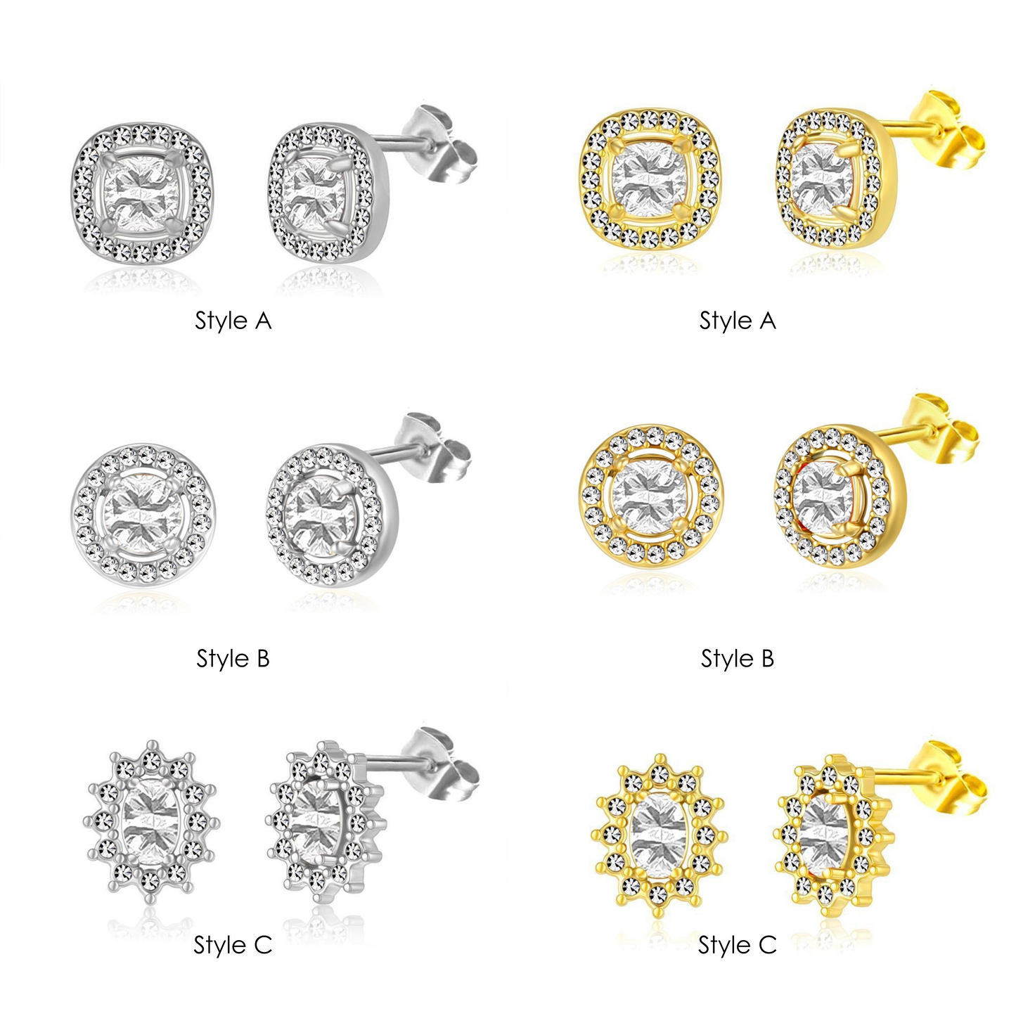 Shining CZ Earrings