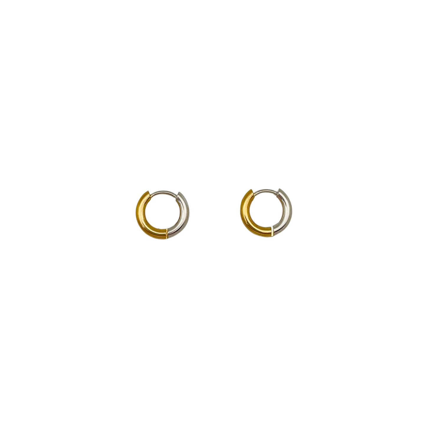 Two Tones Hoop Earrings