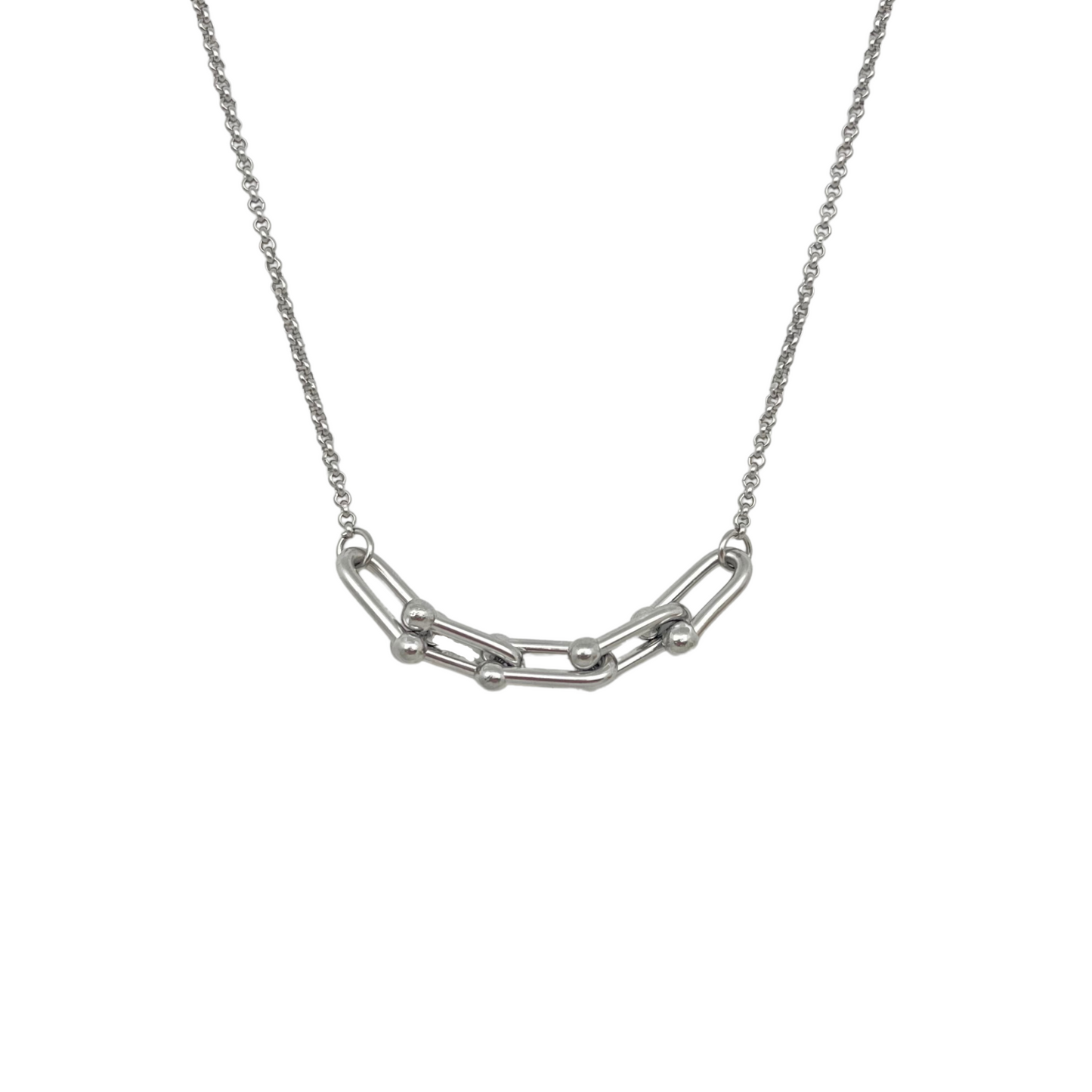 Hardware Multiple Link Necklace