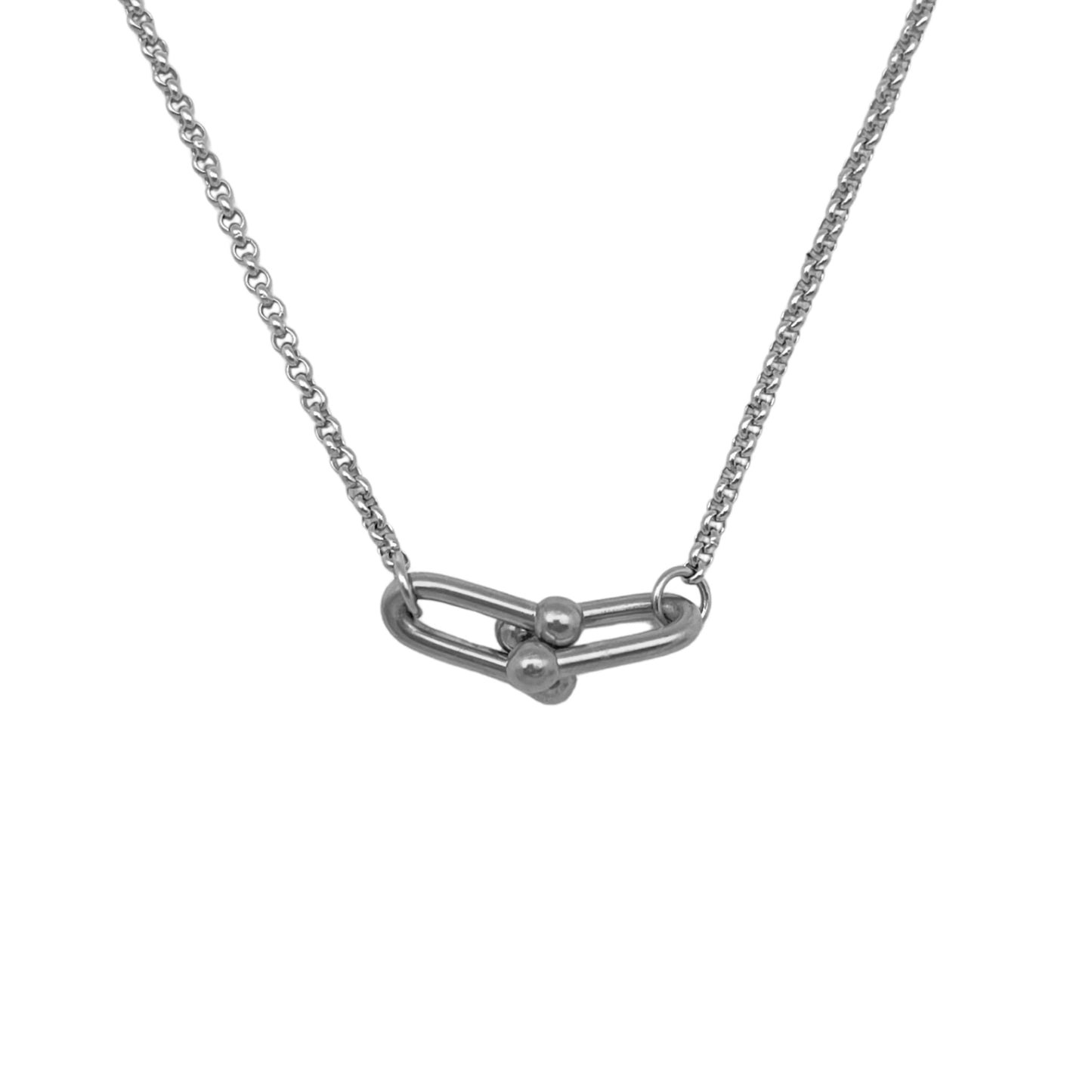 Hardware Double Link Necklace