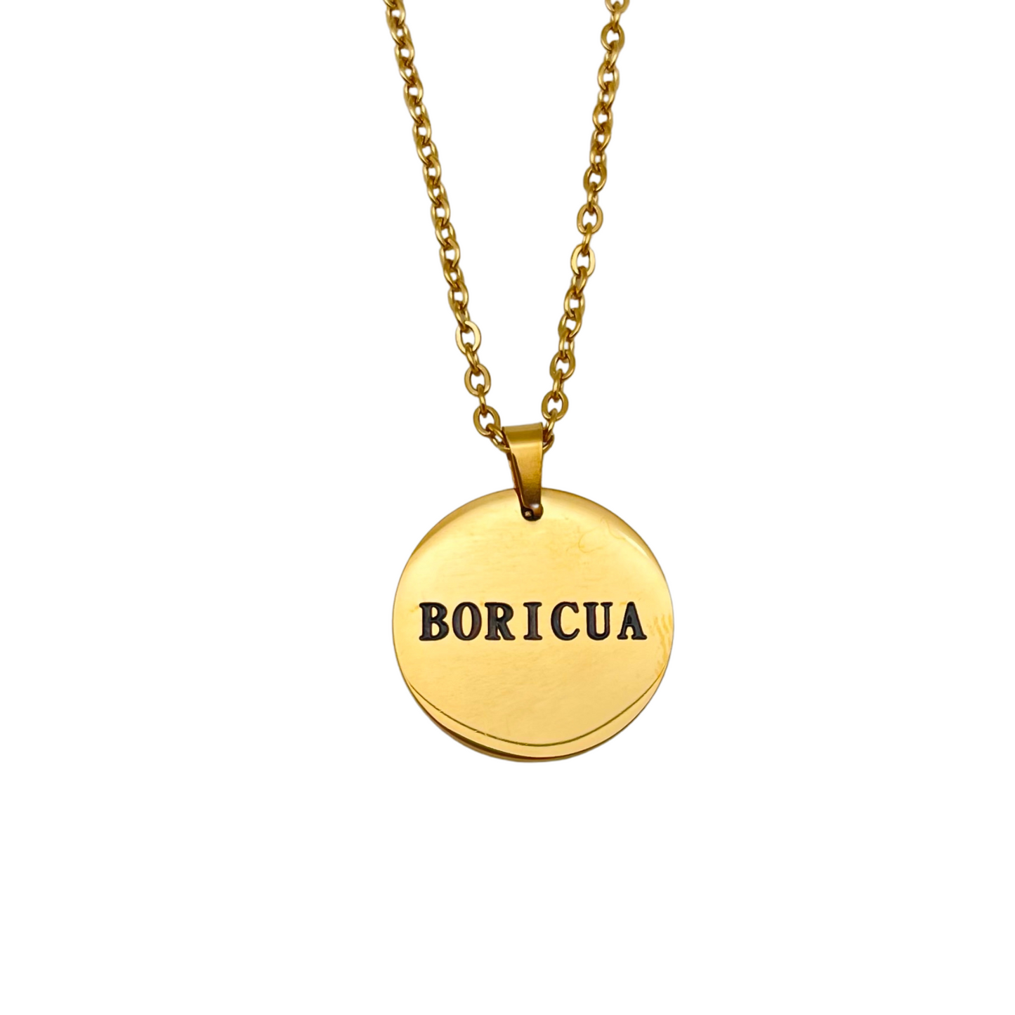 Gold "Boricua" Necklace