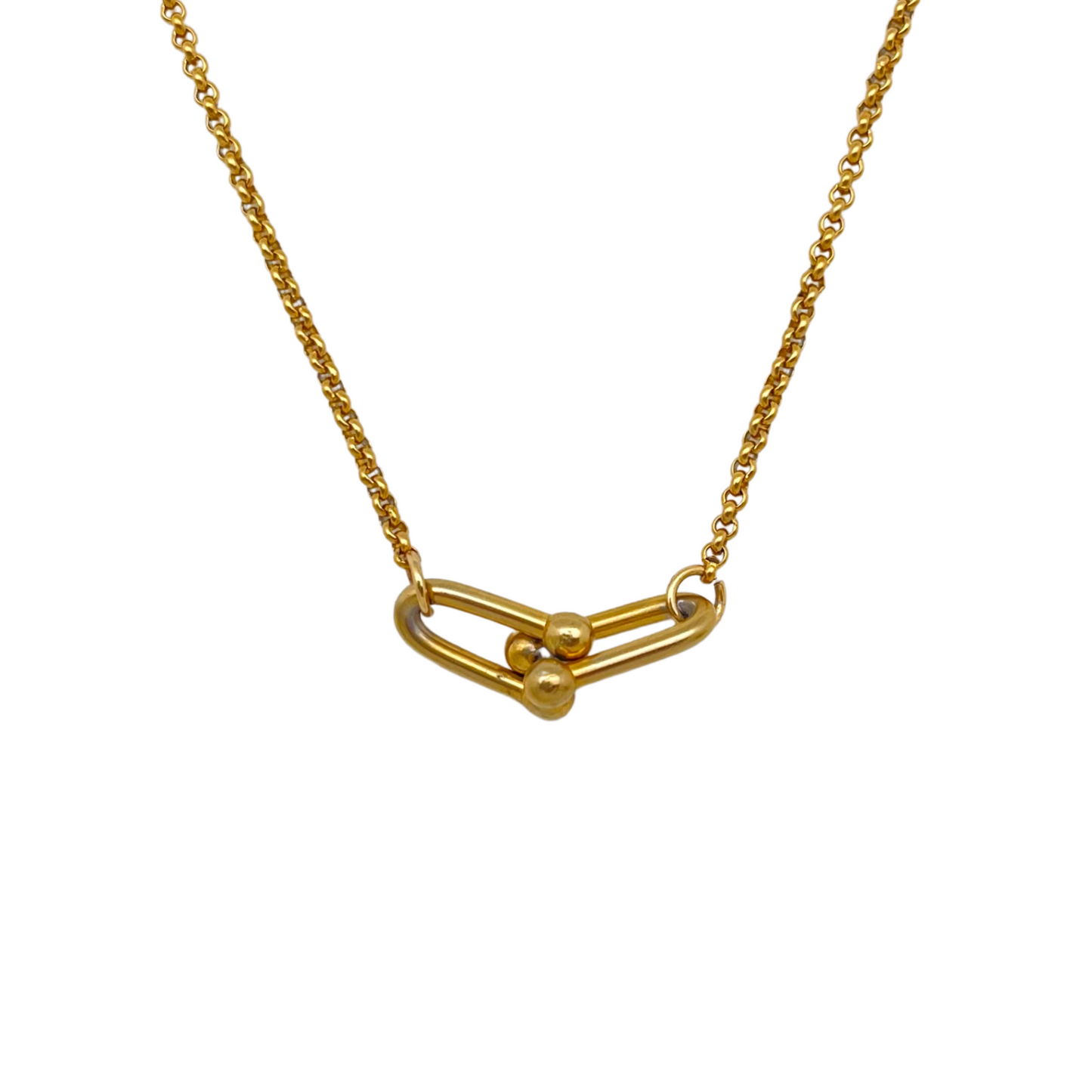 Hardware Double Link Necklace