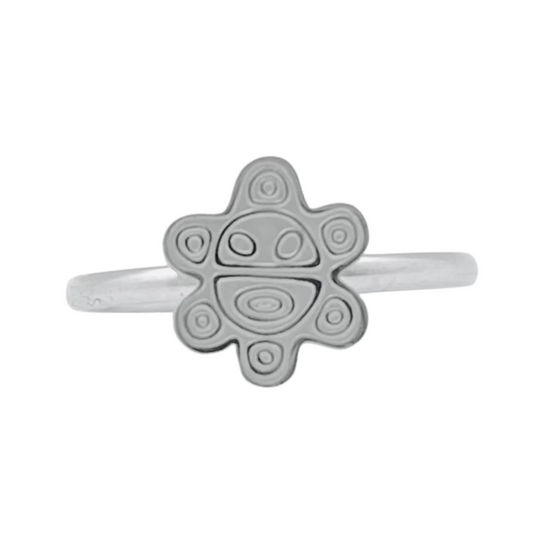Silver “Sol Taíno” Adjustable Ring