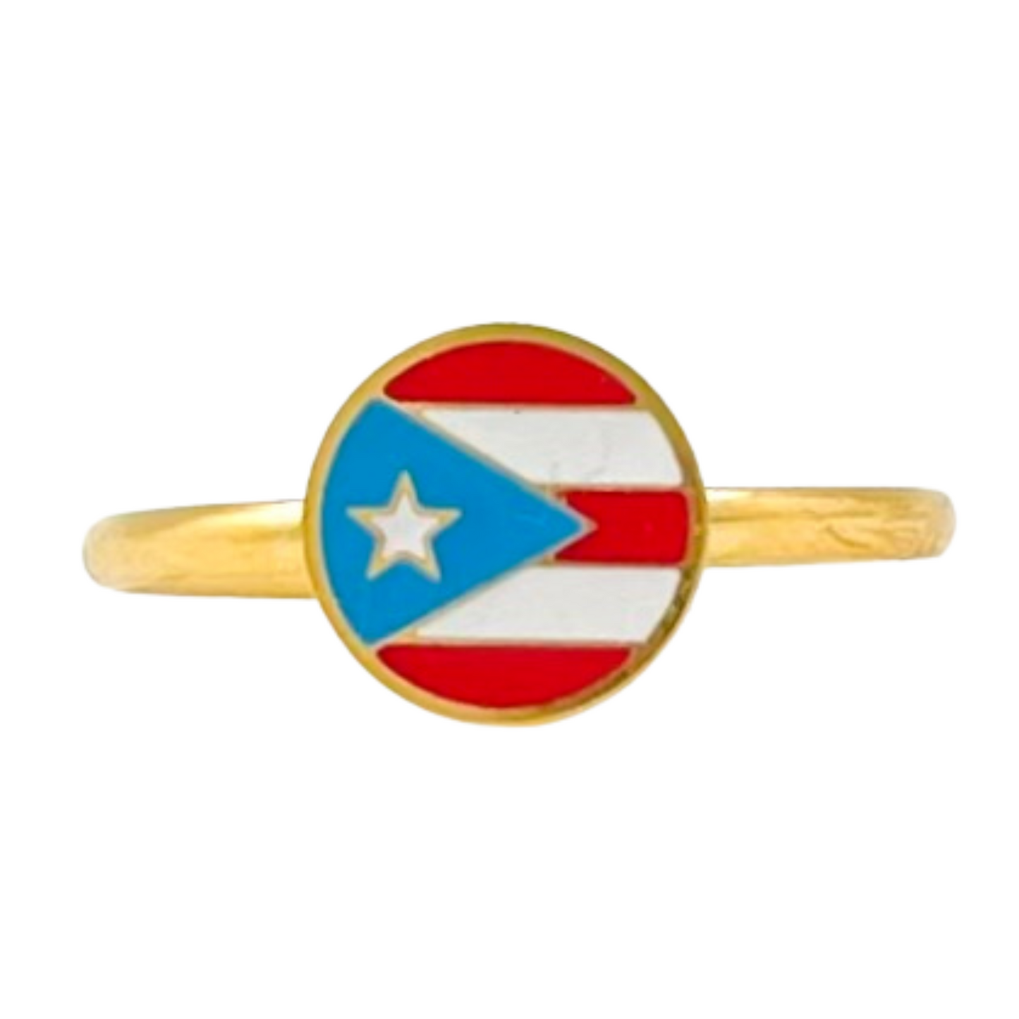 Gold PR Flag Adjustable Ring