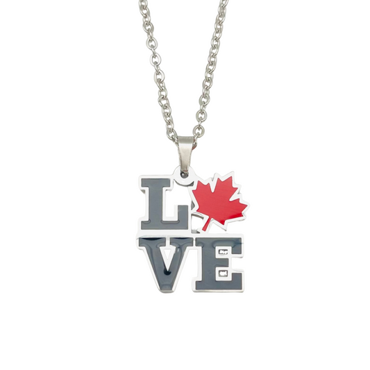 Silver Canada “LOVE” Necklace