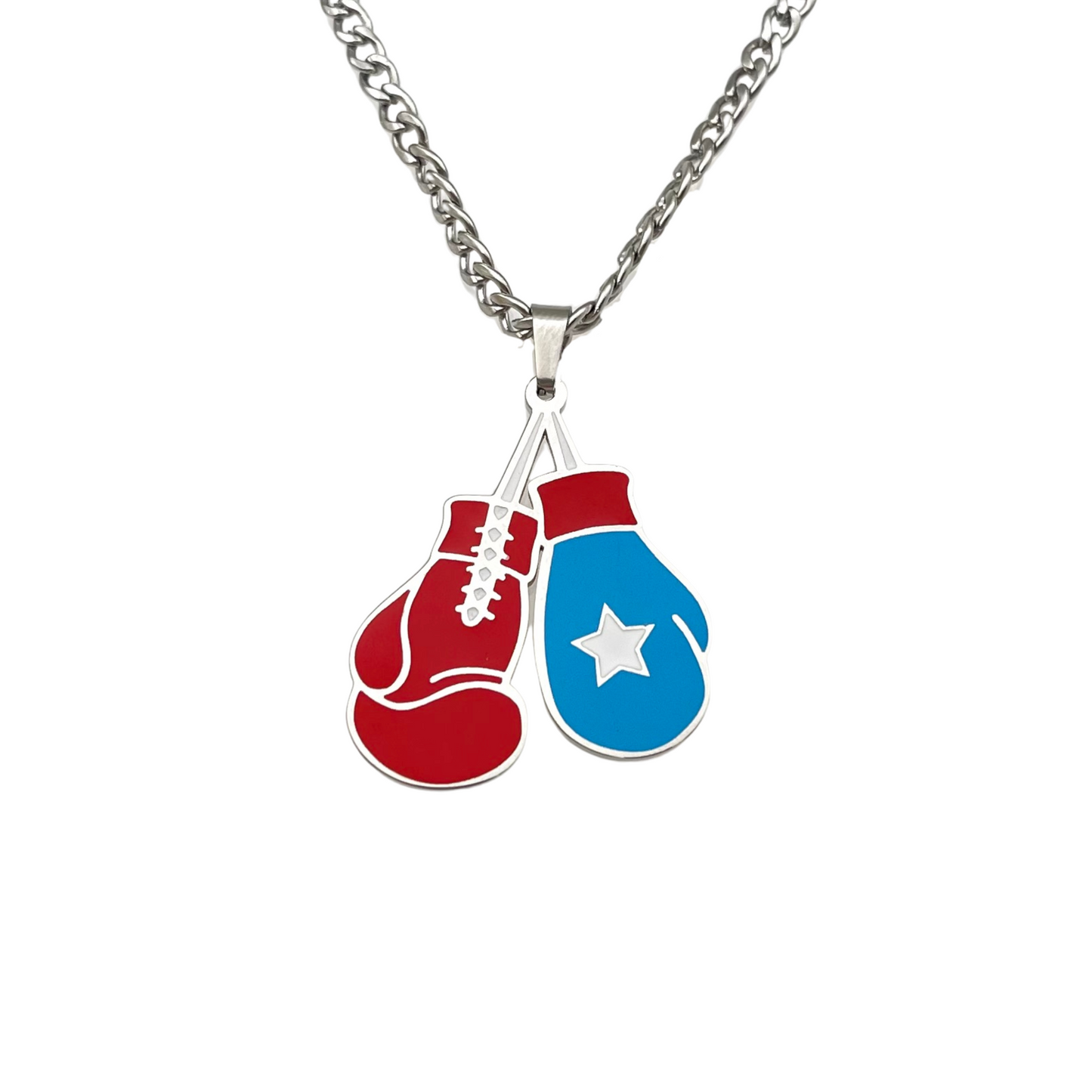 Multi PR Boxing Gloves Necklace