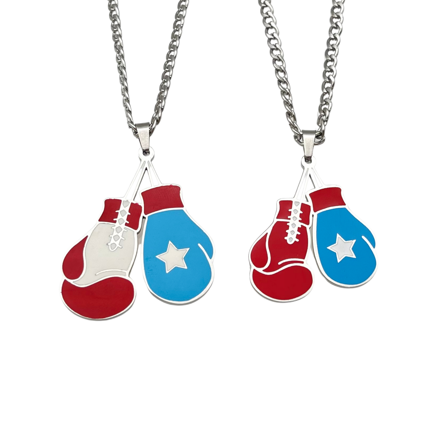 Multi PR Boxing Gloves Necklace